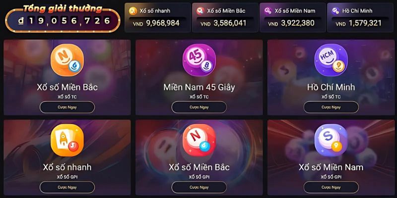 Sảnh cược xổ số tại 98win nhận được rất nhiều sự ủng hộ từ khách hàng